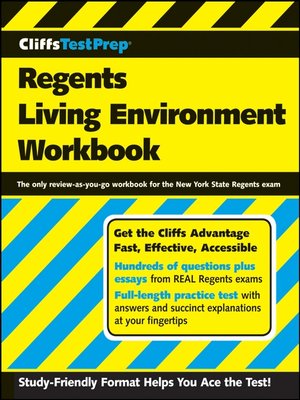 cover image of CliffsTestPrep Regents Living Environment Workbook
